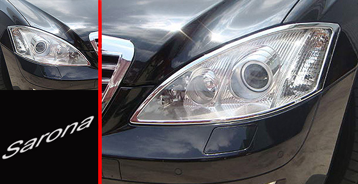 Custom Mercedes S Class  All Styles Chrome Accessories (2007 - 2013) - $129.00 (Part #MB-008-CA)